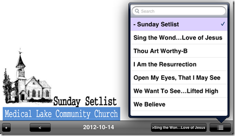 setlist 2012-10-14 unrealBook