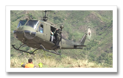 Refurbished UH-1 Huey Huey Helicopter