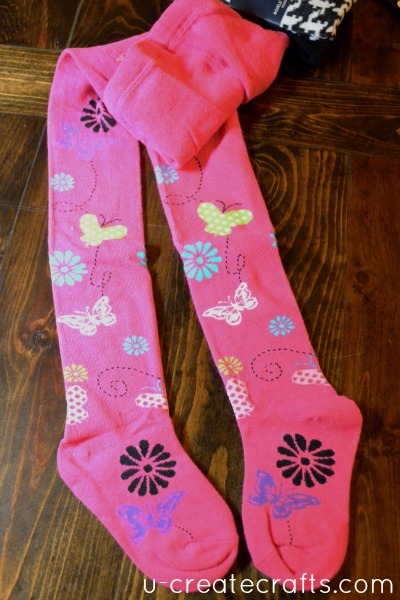 Turn Tights into Leggings 2