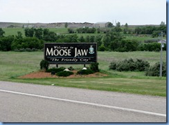 8502 Saskatchewan Trans-Canada Highway 1 Moose Jaw - Welcome sign
