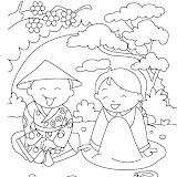 DIBUJOS DE CHINOS PARA COLOREAR