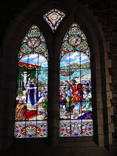 Their stained glass windows were great