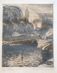 Etsning av Hjortzberg. Art nr. 30022. Mått ink ram 28x22. Signerad
