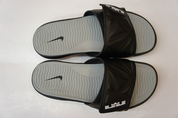 Nike Air LeBron Slide 20 8211 Black  Grey 8211 Available at eBay