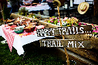A trail mix bar was set up for guests so they would have snacks for their hikes. It was a big hit.