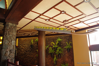artwork from the ceiling