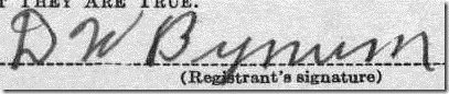 David Bynum Signature