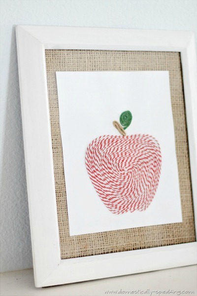 bakers twine art tutorial at domestically speaking