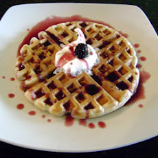 Blueberry Oat Waffles