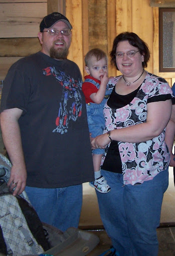 Tim and Joy Gilzow, along with their son, were the first visitors to the Ozark Medieval Fortress on May 1.