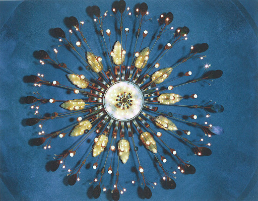 This chandelier reminds me of a firework. Chandelier, Fontainbleau Hotel, Morris Lapidus, Miami Beach, Florida, January 2000. This chandelier reminds me of a firework. Chandelier, Fontainbleau Hotel, Morris Lapidus, Miami Beach, Florida, January 2000.