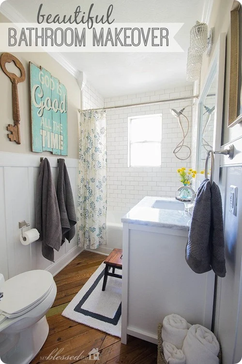 subway tile bathroom