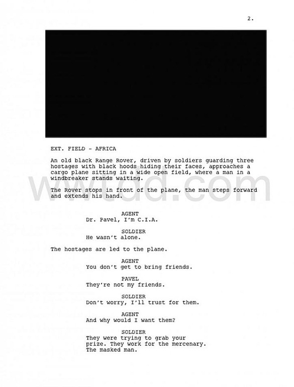 The Dark Knight Rises script page 01