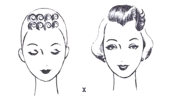 Barrel pin curls on the crown create volume - Pin Curls 101 | Lavender & Twill Barrel pin curls on the crown create volume - Pin Curls 101 | Lavender & Twill