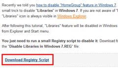 How to Disable “Libraries” Feature in Windows 7    Tweaking with Vishal