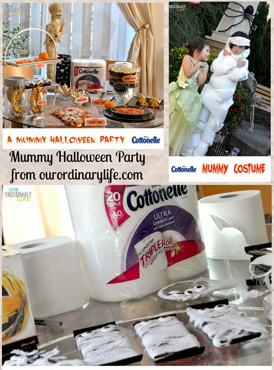 mummy halloween pary from our ordinary life