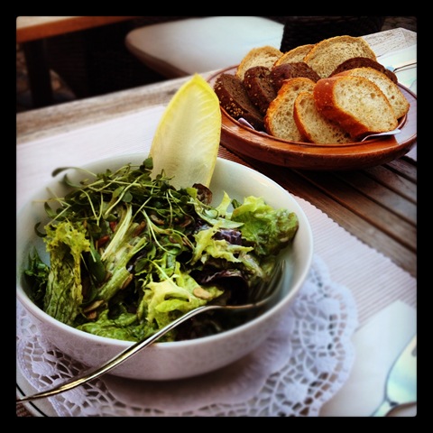 Day #157 of #project366 - starter salad and traditional breads at beginning of our German holiday