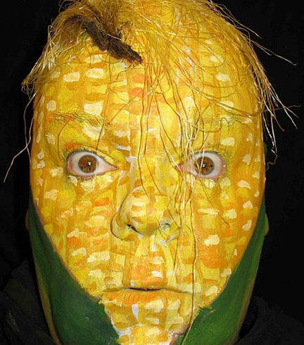 Self-Portraits Face Paintings by James Kuhn