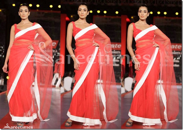 Manish_Malhotra_Red_Net_Saree