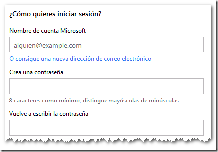 ¿Cómo quieres iniciar sesión?, Creando una Cuenta Live | Microsoft SQL 2012 Free