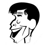 c0 Jerry Lewis line drawing caricature