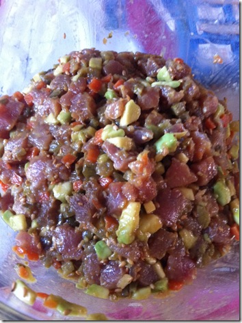 Tartar de atún El Cuaderno de Pili