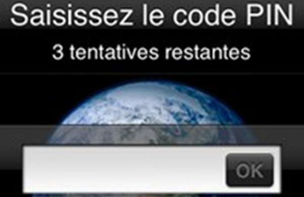 saisissez votre code PIN