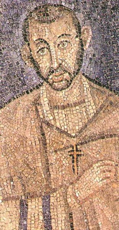 c0 Early mosaic of Ambrose (c. 340 - 4 April 397)