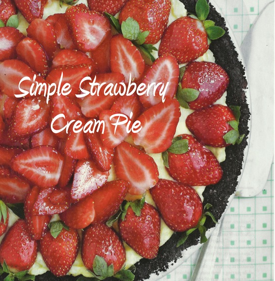 strawberry cream pie