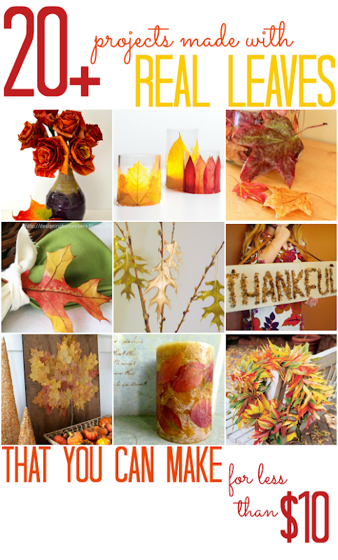 20 Projects Made with Real Leaves - All Cheap Crafts 20 Projects Made with Real Leaves - All Cheap Crafts