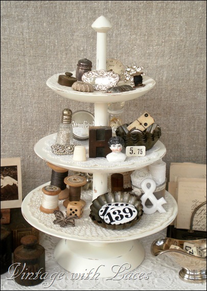 three-tiered platter three-tiered platter