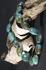 Afghani turquoise necklace with a silver clasp 450.00