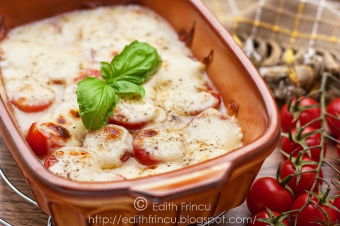 mozzarella si rosii gratinate 2