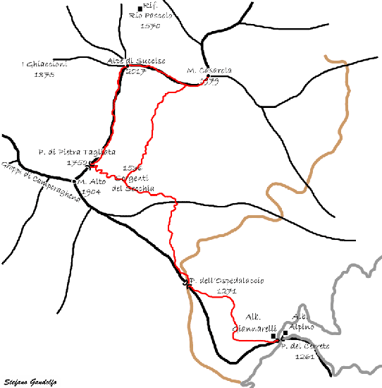 alpe_succiso_cerreto mapa alpe_succiso_cerreto map
