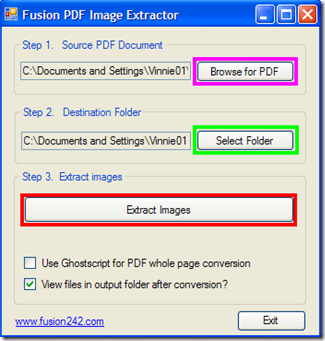 Fusion PDF Image Extractor