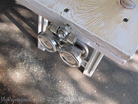 Installing door Hardware (barn door) (3)