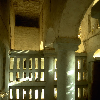 Interior. Small openings allow air to circulate as well as light to enter the prayer hall. 3.jpg