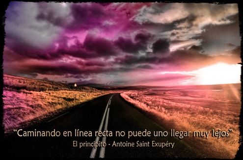 el principito-caminar  en linea recta