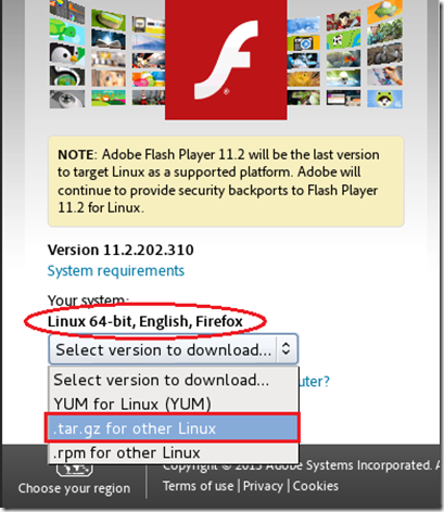 Install Adobe Flash Player For Fedora 12 System