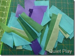 Paper piecing mess