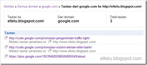 Screenshot Tautan dari Google.com ke Semar Bingung's Weblog Screenshot Tautan dari Google.com ke Semar Bingung's Weblog