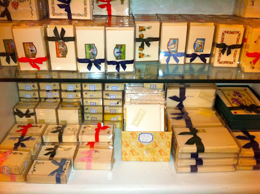 All the stationary is hand-painted, and would make a wonderful gift.