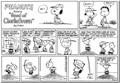 1969-06-15 - Snoopy as the Rookie of the Year
