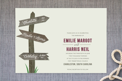 Any of Minted's designs can be printed on recycled paper.