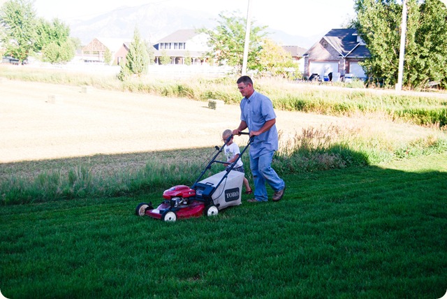 Mowing Lawn