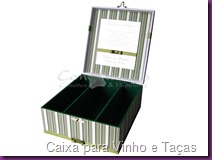 Caixa para Vinho, Caixas Personalizadas, Caixas para Padrinhos, Caixa para Vinho e Ta&ccedil;as, Presente para Padrinhos, Presente para os pais