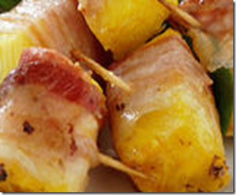 Bocconcini di pancetta e ananas 