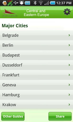 TS GreenGuide: Central Europe