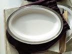 An oval-shaped platter like this one from Match Pewter would be great for serving so many things (match1995.com).