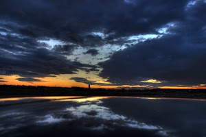 Sonnenuntergang über Büttelborn